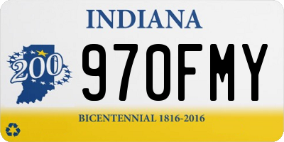 IN license plate 970FMY