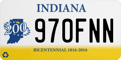 IN license plate 970FNN