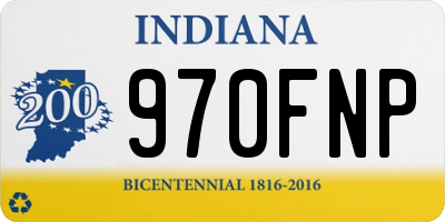 IN license plate 970FNP