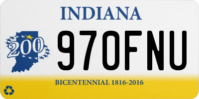 IN license plate 970FNU