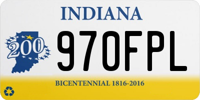IN license plate 970FPL