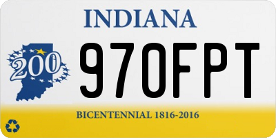 IN license plate 970FPT