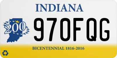 IN license plate 970FQG