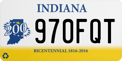 IN license plate 970FQT
