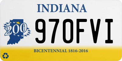 IN license plate 970FVI