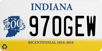 IN license plate 970GEW