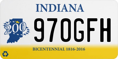 IN license plate 970GFH