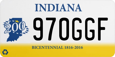 IN license plate 970GGF