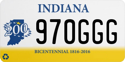 IN license plate 970GGG