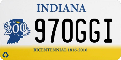 IN license plate 970GGI