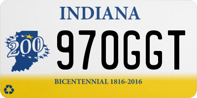 IN license plate 970GGT