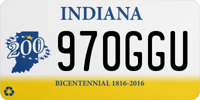 IN license plate 970GGU