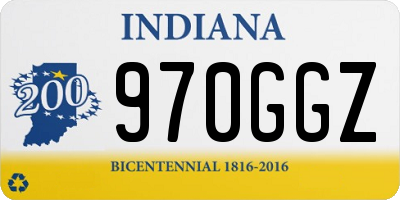 IN license plate 970GGZ