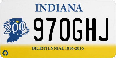 IN license plate 970GHJ