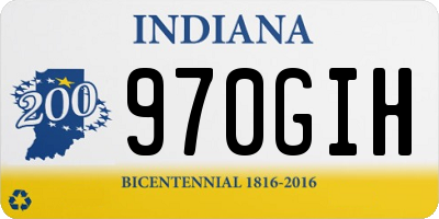 IN license plate 970GIH