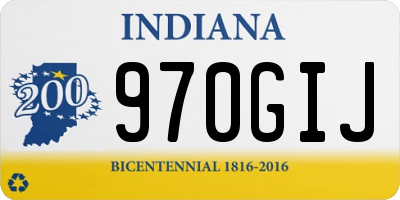 IN license plate 970GIJ