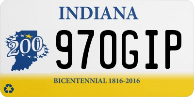 IN license plate 970GIP