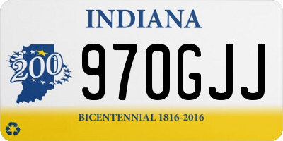 IN license plate 970GJJ