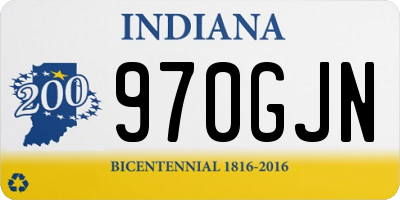 IN license plate 970GJN