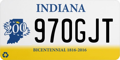 IN license plate 970GJT