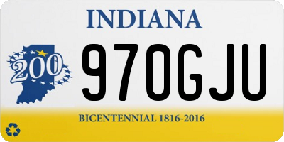 IN license plate 970GJU