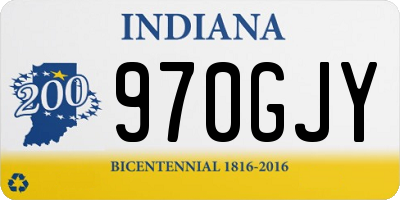 IN license plate 970GJY