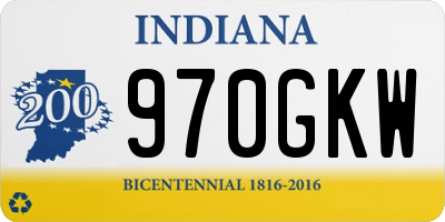IN license plate 970GKW
