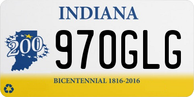 IN license plate 970GLG