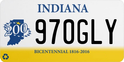 IN license plate 970GLY