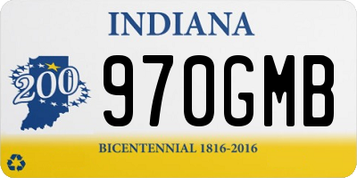 IN license plate 970GMB