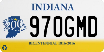 IN license plate 970GMD
