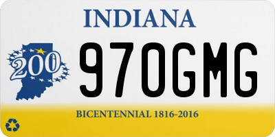 IN license plate 970GMG