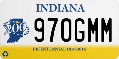 IN license plate 970GMM