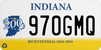 IN license plate 970GMQ