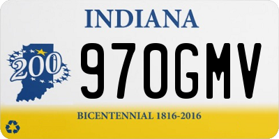 IN license plate 970GMV