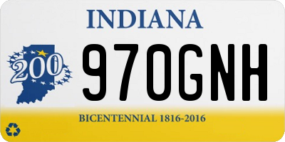 IN license plate 970GNH
