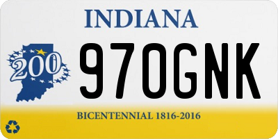 IN license plate 970GNK