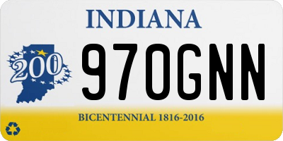 IN license plate 970GNN