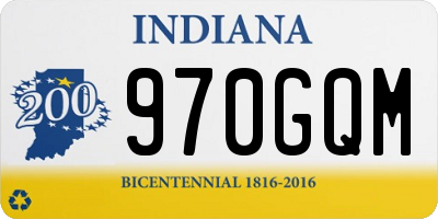 IN license plate 970GQM