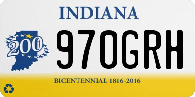 IN license plate 970GRH