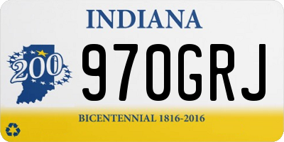 IN license plate 970GRJ