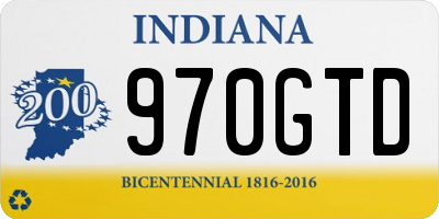 IN license plate 970GTD
