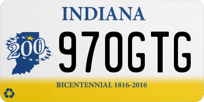 IN license plate 970GTG