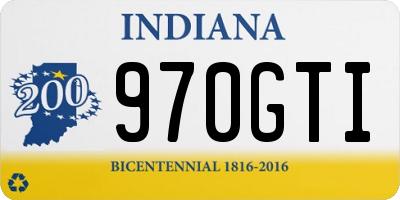 IN license plate 970GTI