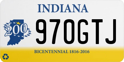IN license plate 970GTJ