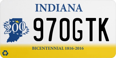IN license plate 970GTK