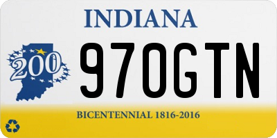 IN license plate 970GTN