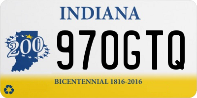 IN license plate 970GTQ