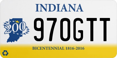 IN license plate 970GTT