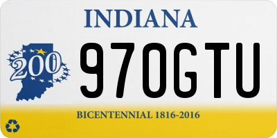 IN license plate 970GTU